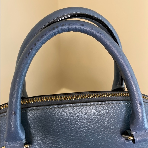 Kate Spade Grove Street Mini Carli Handbag Shoulder Bag 2Way Leather Blue /Ak12 - Picture 5 of 9